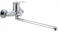 Смеситель EKKO для ванны, однозахватный, длинный излив, хром, E22104 (E22028) в строительных магазинах СтройГрад