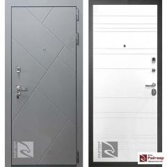 Дверь стальная Райтвер, Х7, 980х2070х80мм, правая, 3 контура, софт графит/белый матовый