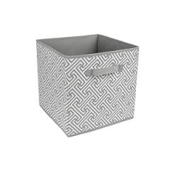 Короб-кубик для хранения Орнамент, Д300 Ш300 В300, серый
