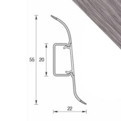 Плинтус напольный Идеал 55мм Дуб пепельный 2,2м 210 в строительных магазинах СтройГрад