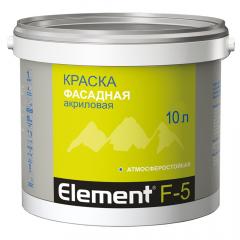 Краска фасадная Element F-5 атмосферостойкая 10л (15,8кг) Alpa