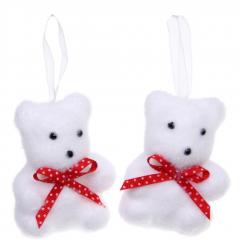 Подвеска ˮМилые медвежатаˮ (набор 2 шт), Белый в строительных магазинах СтройГрад