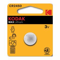 Батарейка Kodak CR2450-1BL MAX Lithium (60/240/36000)