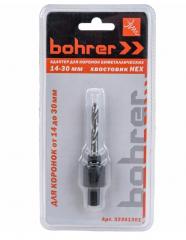 Адаптер BOHRER 14-30мм для коронок биметаллических хвост HEX в строительных магазинах СтройГрад