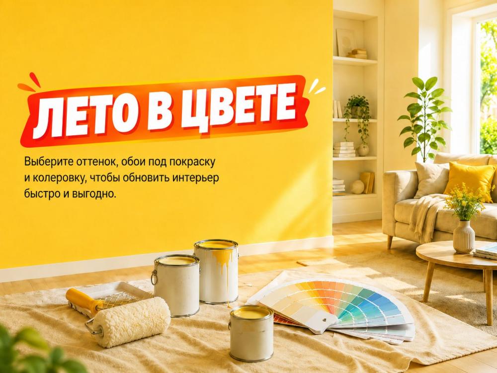Лето в цвете! Обновите интерьер быстро и выгодно
