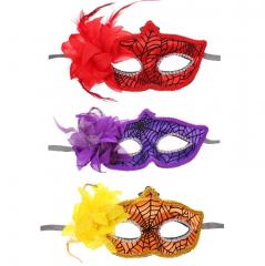Маска карнавальная ˮОчарование ночиˮ, микс в строительных магазинах СтройГрад