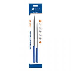 Набор надфилей КОБАЛЬТ круглых, № 1, 140х65х3, зернистость Р30, 160х75х4 мм, зернистость Р25, 2 ШТ в строительных магазинах СтройГрад