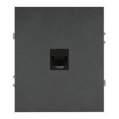 Розетка ЭРА Arktik 16-3107-06 информационная RJ45 графит в строительных магазинах СтройГрад
