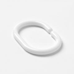 Набор колец для шторы в ванную комнату IDDIS/MILARDO white RMI011P/RID012P