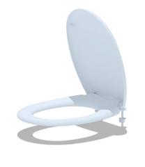 Сиденье для унитаза АНИпласт, универсальное, белое, WS0100 (WS0200) в строительных магазинах СтройГрад