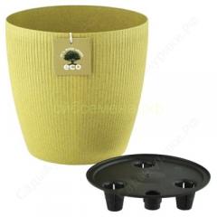 Горшок Эко Магнолия 5,3л d.20 h.21 горчичный в строительных магазинах СтройГрад
