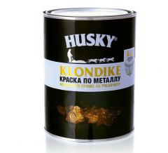 HUSKY-KLONDIKE Краска по металлу глянцевая белая база А (0,9л 6шт) в строительных магазинах СтройГрад