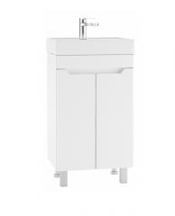 Тумба Айсберг, Мечта-50, под умывальник Енисей/Como-50, белая в строительных магазинах СтройГрад