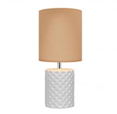 Лампа настольная RITTER Squama E14, провод 1,6м, белый/бежевый в строительных магазинах СтройГрад