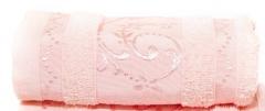 Полотенце махровое Аврора 30х50, 100% хлопок, розовое в строительных магазинах СтройГрад