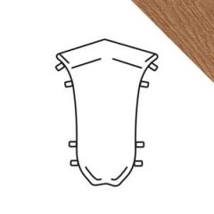 Угол внутренний для плинтуса ˮИдеалˮ 55мм Дуб коньячный (2 штуки во флоупак) в строительных магазинах СтройГрад