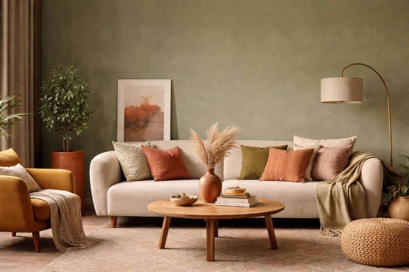 Основные цветовые тренды в интерьере 2026 года