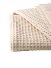 Полотенце вафельное 70х130 ˮCottonika.13х10ˮ, натуральный в строительных магазинах СтройГрад