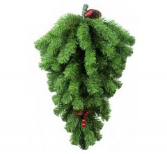 Еловое украшение ˮКапля с шишками и ягодамиˮ 0,6 м в строительных магазинах СтройГрад