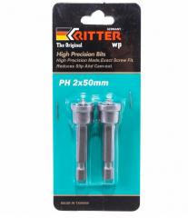 Бита Ritter WP PH2х 50мм с ограничителем сталь S2 2шт /20 PS20152050 в строительных магазинах СтройГрад