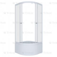 Угол душевой TRITON, Вирго, 900х900х2200мм, высокий поддон, стекло Градиент, с сифоном