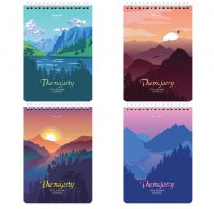 Блокнот А5 146х206мм, 80л, гребень, картон, клетка, BRAUBERG, Majesty, 114373 в строительных магазинах СтройГрад