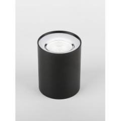 Светильник светодиодный накладной ЭРА OL1 GU10 BK/CH D80*100мм черный/хром