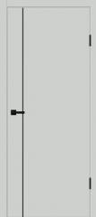 Полотно дверное EMALUX GALANT M1 глух., кромка 2мм черн., молдинг черн., доломит, 600*2000 в строительных магазинах СтройГрад