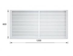 Решетка радиаторная 600х1200мм белая в строительных магазинах СтройГрад