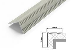 Порог алюминиевый Stella Угол 119 Дуб дымчатый 900х19х19 мм (10шт.упак.) в строительных магазинах СтройГрад