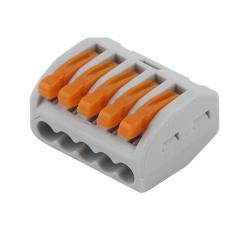 Клемма строительно-монтажная ЭРА с рычагом, 5 отверстий, 0.08-2.5мм2 2шт в строительных магазинах СтройГрад