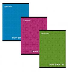 Тетрадь А4 96л. BRAUBERG скоба, клетка, обложка картон, МОНОХРОМ2, 402057 в строительных магазинах СтройГрад