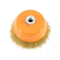 Кордщетка BOHRER для УШМ чашеобразная латунированная мягкая 125мм 36100125 в строительных магазинах СтройГрад