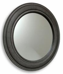 Зеркало Бейкер темный бетон (пластик) D680мм