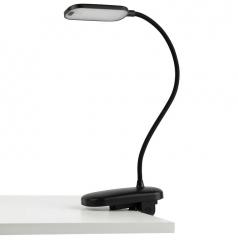 Настольный светильник ЭРА NLED-525-6W-BK светодиодный аккумуляторный на прищепке черный в строительных магазинах СтройГрад