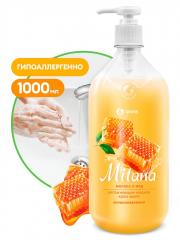 Мыло жидкое Milana 1000мл. крем Молоко и Мед с дозатором (6)