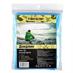 Плащ-дождевик BOYSCOUT на кнопках полиэтиленовый (размер 48-54) /192/24 61088