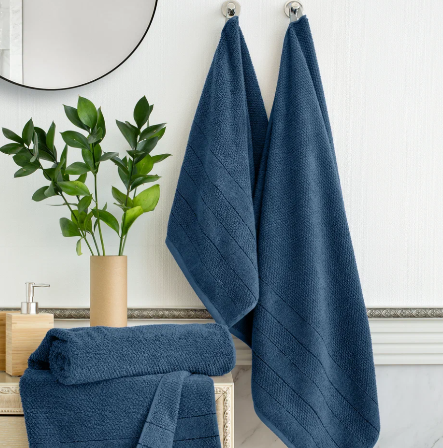 Полотенце махровое Verossa МХ50 70/140 Milano Темно-лазурный /бордюр V 08 в строительных магазинах СтройГрад