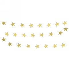 Растяжка ˮЗвёздное сияниеˮ 2,5 м 7 см , (24 штук), золото, глянец в строительных магазинах СтройГрад