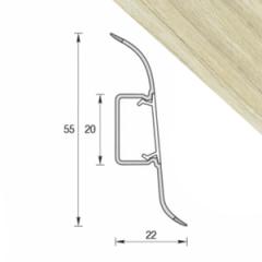 Плинтус напольный Идеал 55мм Клен вермонт 2,2м 262 в строительных магазинах СтройГрад