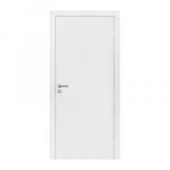 Полотно дверное OLOVI, крашенное белое, с притвором, 645х2050мм, с замком (М7х21)