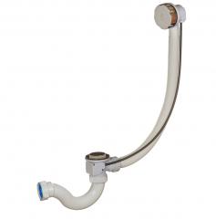 Сифон для ванны S-образный с переливом (полуавтомат) Ø1.1/2-40 Орио А-2408, 1/25 в строительных магазинах СтройГрад