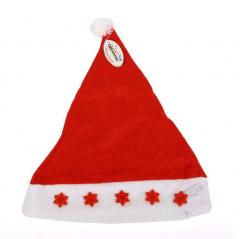 Колпак новогодний световой ˮСнежинкиˮ 28*39см, Красный в строительных магазинах СтройГрад