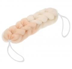 Мочалка-косичка ˮГигантˮ, 120 г, 6,5х6,5х31 см, мягкая (soft), градиент кремовый в строительных магазинах СтройГрад