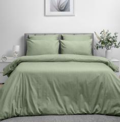 КПБ ˮВолшебная Ночьˮ 2,0СП с наволочками 50/70 Страйп-дизайнSmoke Green в строительных магазинах СтройГрад