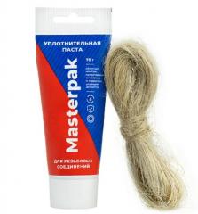 Комплект паста уплотнительная (вода, пар) (65-70 г) + лён, MP ИС.131742