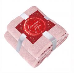 Набор Полотенец ˮVEROSSAˮ махровое 500Г/М2 Amento Цвет Чайная роза в строительных магазинах СтройГрад