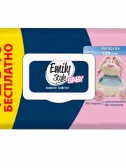 Салфетки влажные Эмили Стайл для всей семьи 100шт.+20шт. с крышкой (14) в строительных магазинах СтройГрад