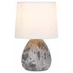 Лампа настольная RIVOLI Damaris 1хE14 40Вт керамика черно-белая с абажуром 7037-501