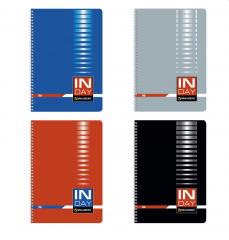 Тетрадь А4 96л. BRAUBERG гребень, клетка, обложка картон, INDAY, 400528 в строительных магазинах СтройГрад